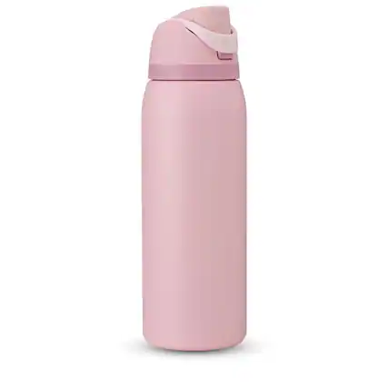 Front. Owala - FreeSip 40 fl. oz. BPA Free Water Bottle with Spout Lid - Rose Quartz.
