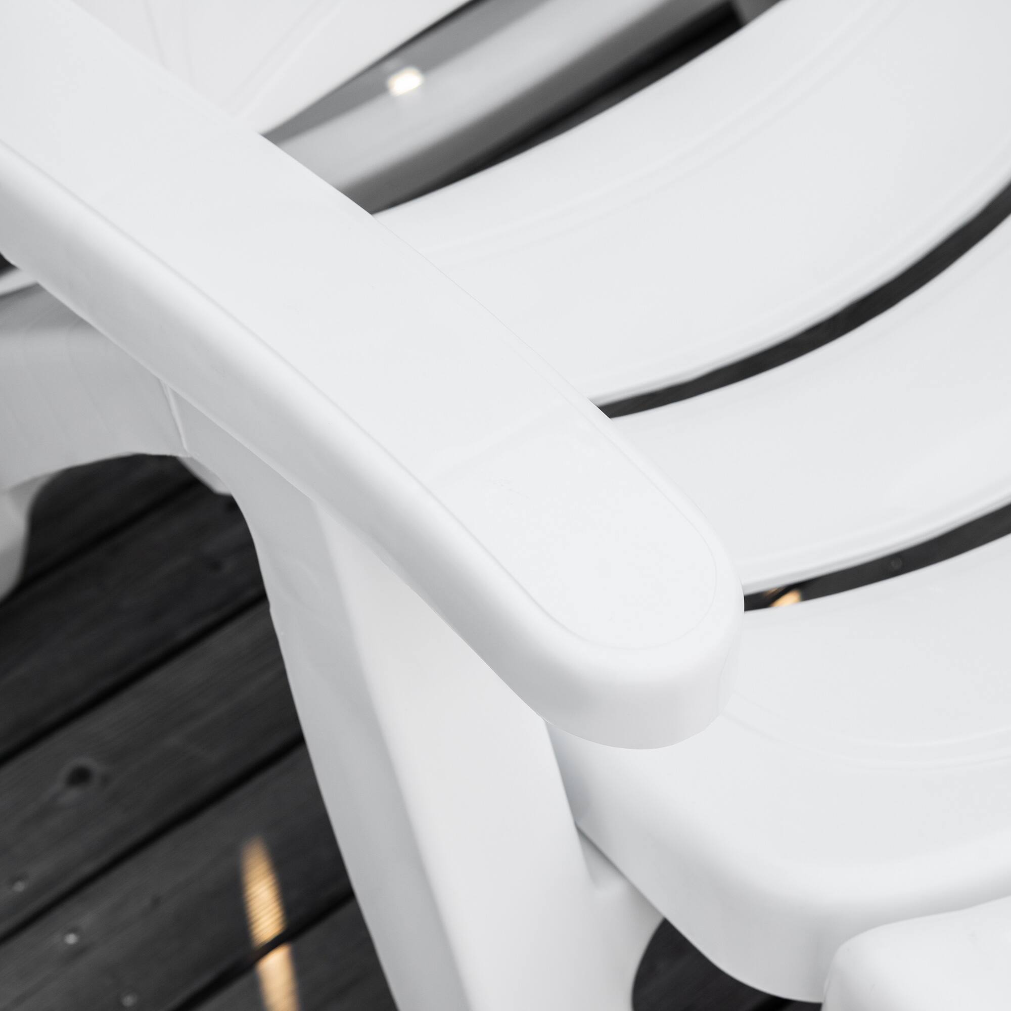 Alt View 7. Outsunny - Chaise Lounge Chair on Wheels, Waterproof, Quick Assembly, Folding - White.