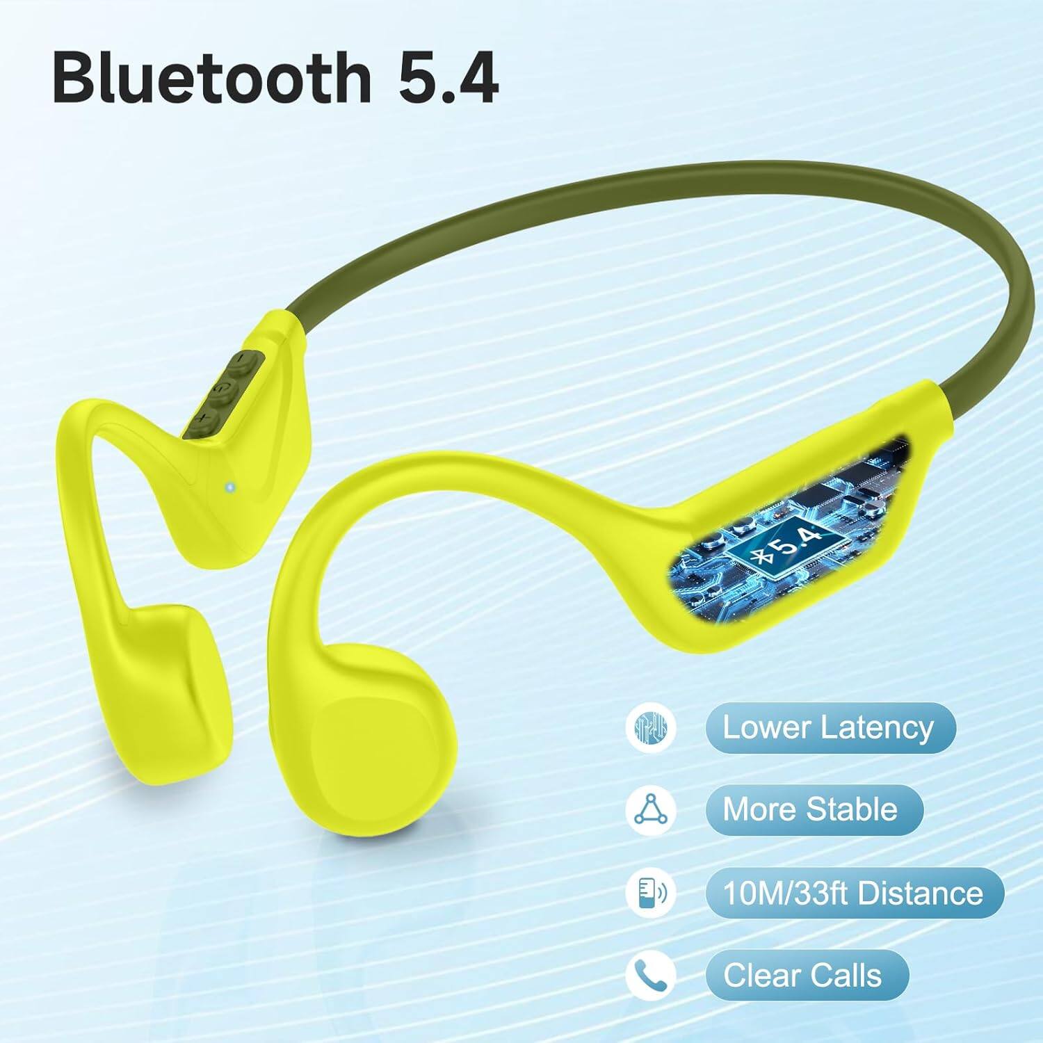 Bluetooth 5.4

- Lower Latency
- More Stable
- 10M/33ft Distance
- Clear Calls