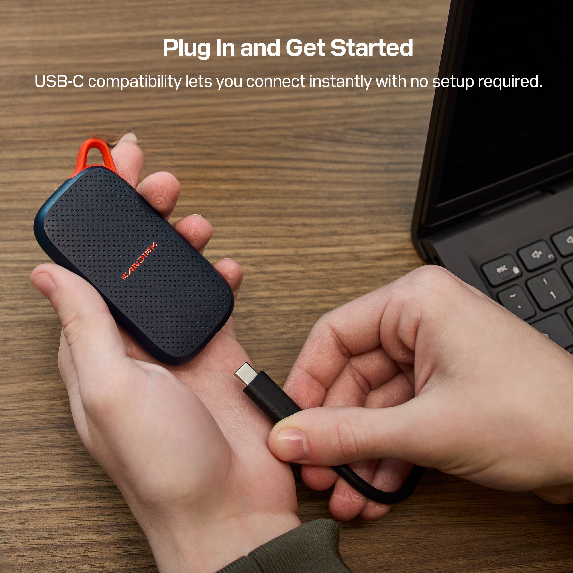 Plug In and Get Started  
USB-C compatibility lets you connect instantly with no setup required.