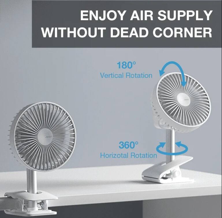 ENJOY AIR SUPPLY WITHOUT DEAD CORNER
180° Vertical Rotation
360° Horizotal Rotation