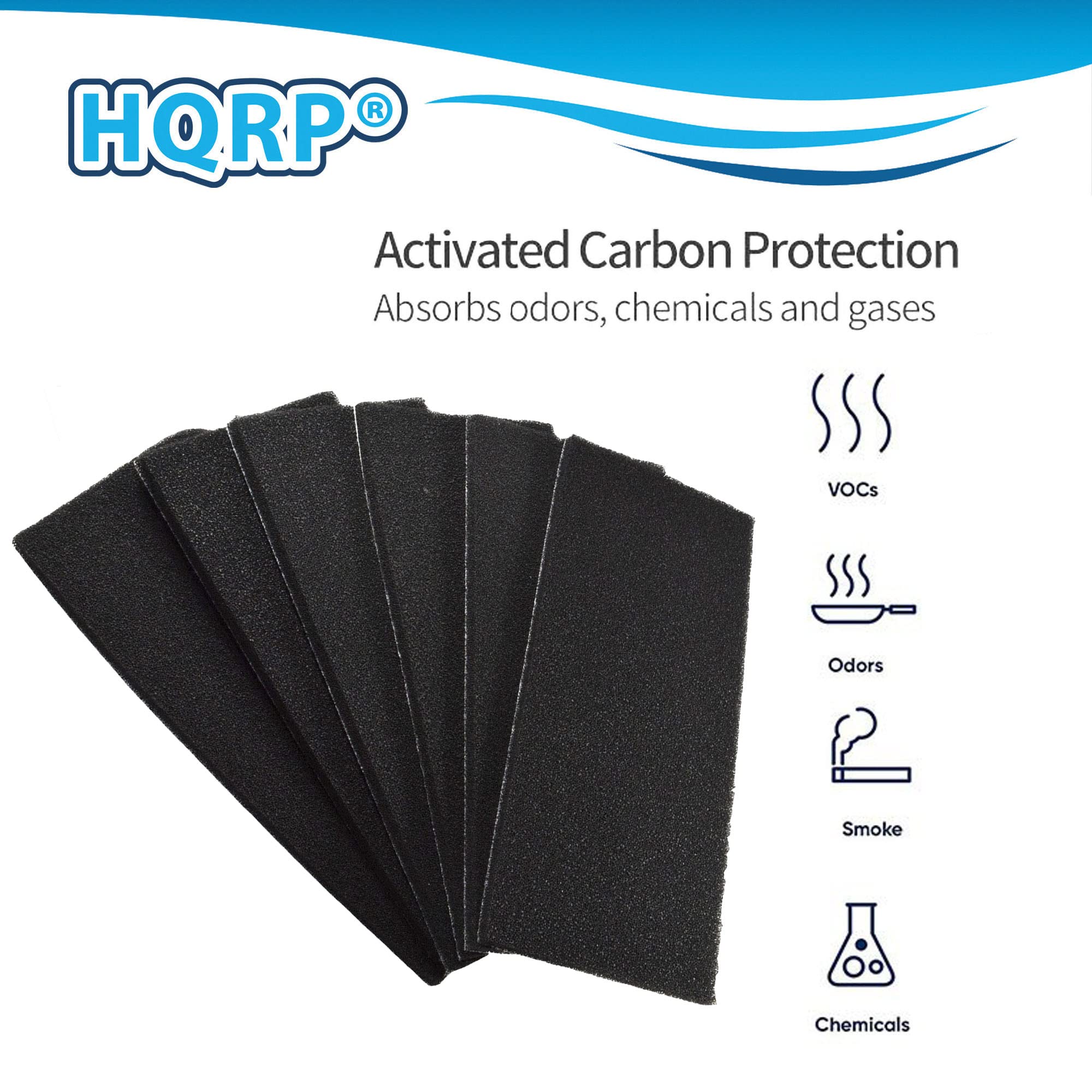 HQRP Activated Carbon Protection Absorbs odors, chemicals and gases VOCs Odors Smoke Chemicals