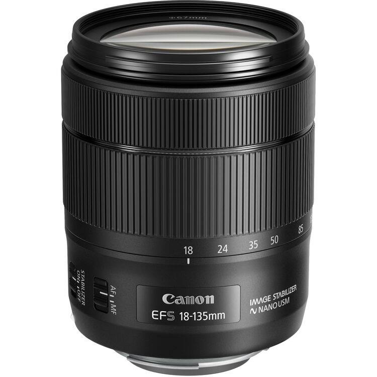 7mm  
ON, OFF STABILIZER  
IZER  
AFI MF  
18 24  
Canon EFS 18-135mm  
85 35 50  
IMAGE STABILIZER  
NANO USM