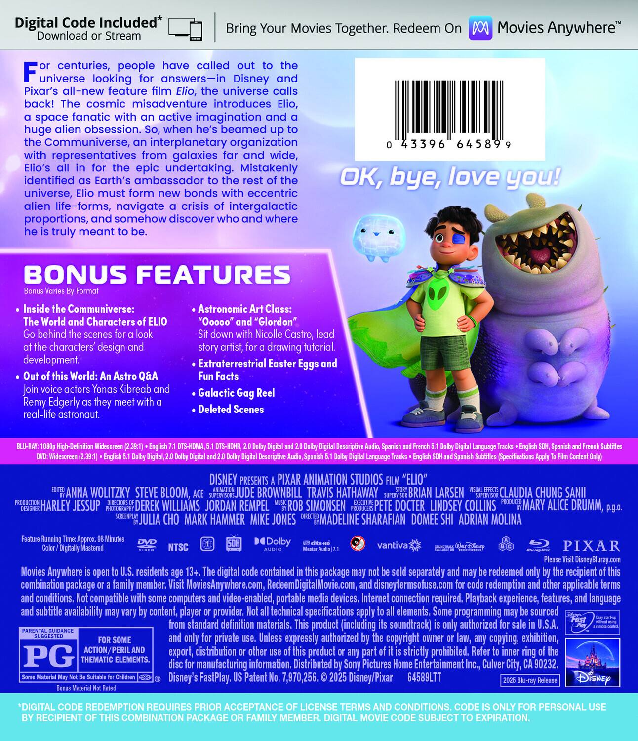 Alt View 1. Elio   - BLU-RAY.