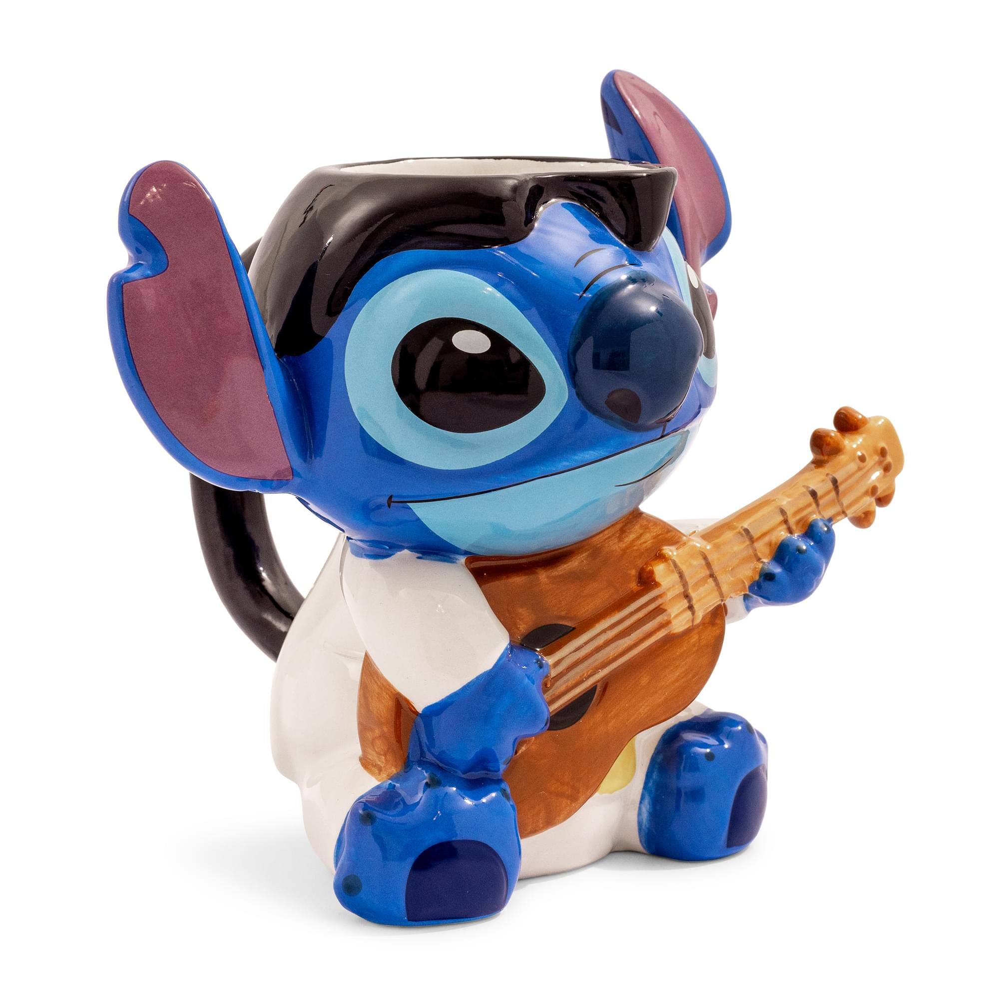 Alt View 1. Disney - Disney Lilo & Stitch Elvis 20-Ounce Sculpted Ceramic Mug - Multi-Colored.