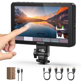 Neewer - F700 7" 2000nit Touchscreen Field Monitor, 3D LUT, 4K HDMI, w/ 5200mAh Battery