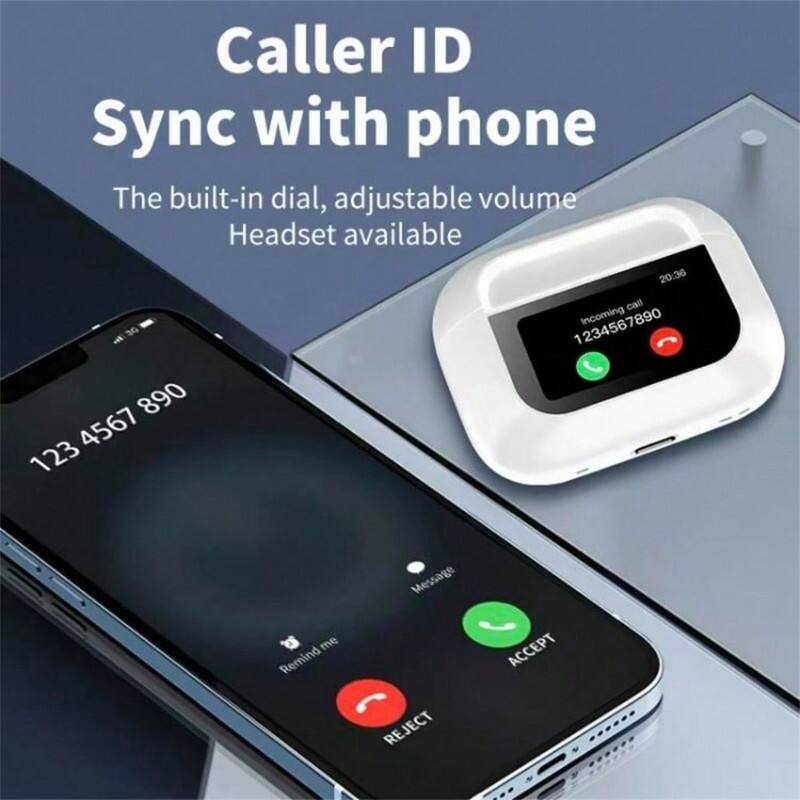 Caller ID Sync with phone

The built-in dial, adjustable volume Headset available

20:36 call 1234567890

Incoming DE - 1 890 4567 123

Message me

Remind me

REJECT ACCEPT