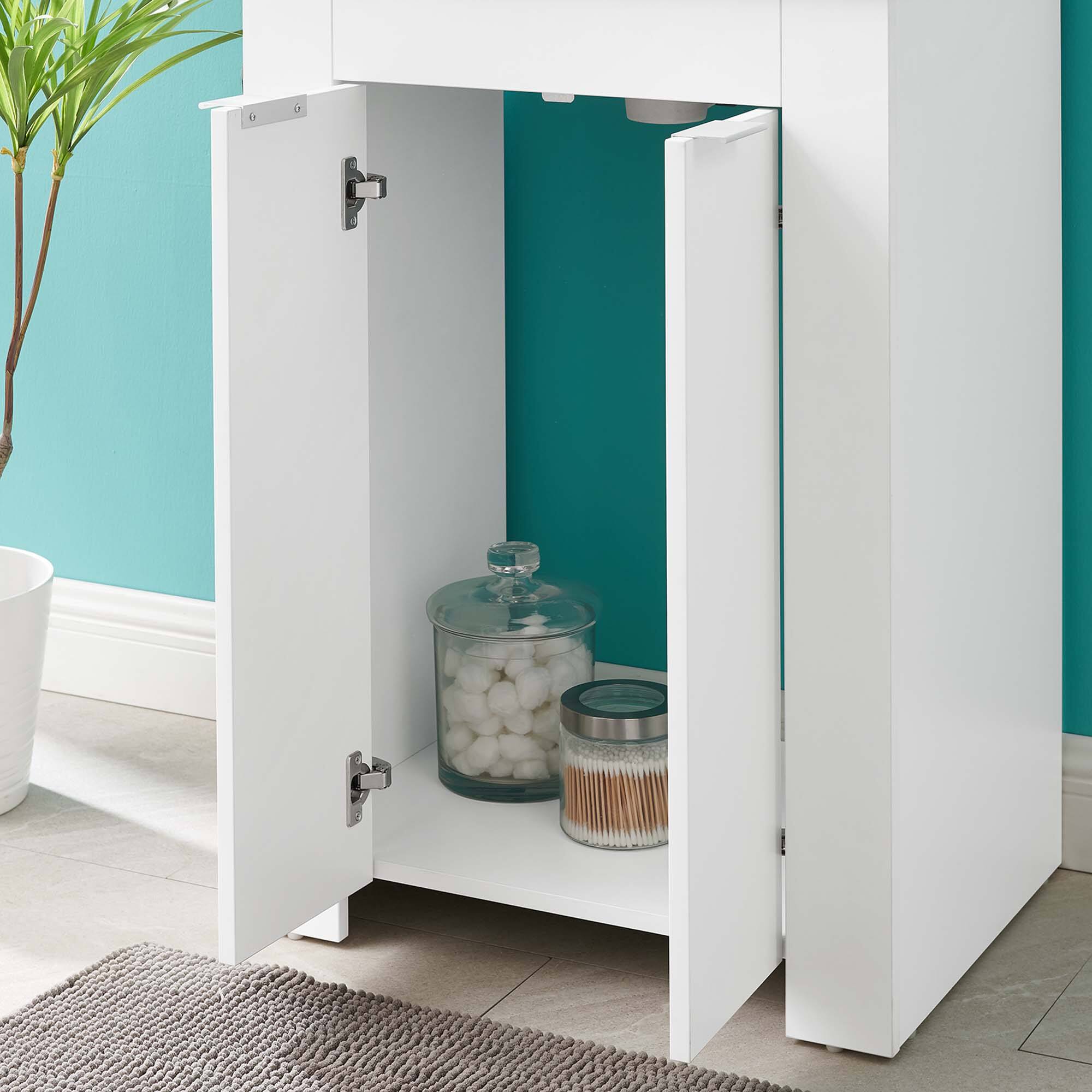 Alt View 1. Modway - Maybelle Bathroom Vanity Basin Included - White Black.