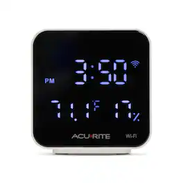 AcuRite - Smart WiFi Indoor Thermometer & Hygrometer with App for Infrared Control & Remote Monitoring - Black