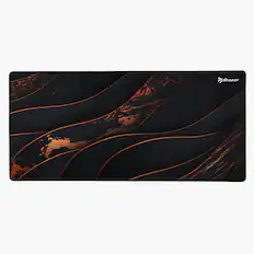 Front. Arozzi - XL Zona Mouse Pad- Black Gold - Black Gold.