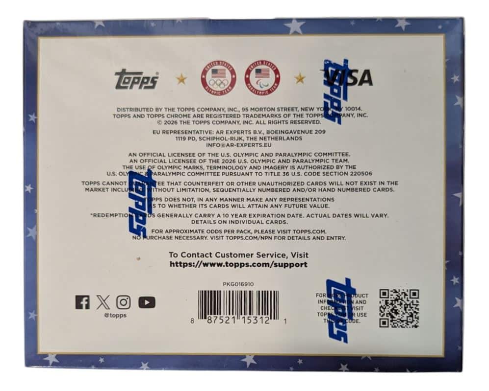 2026 Topps Chrome U.S. Olympics Hobby Box - Best Buy