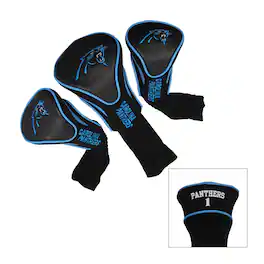 Team Golf - Carolina Panthers 3-Pack Contour Headcover Set - Multicolor