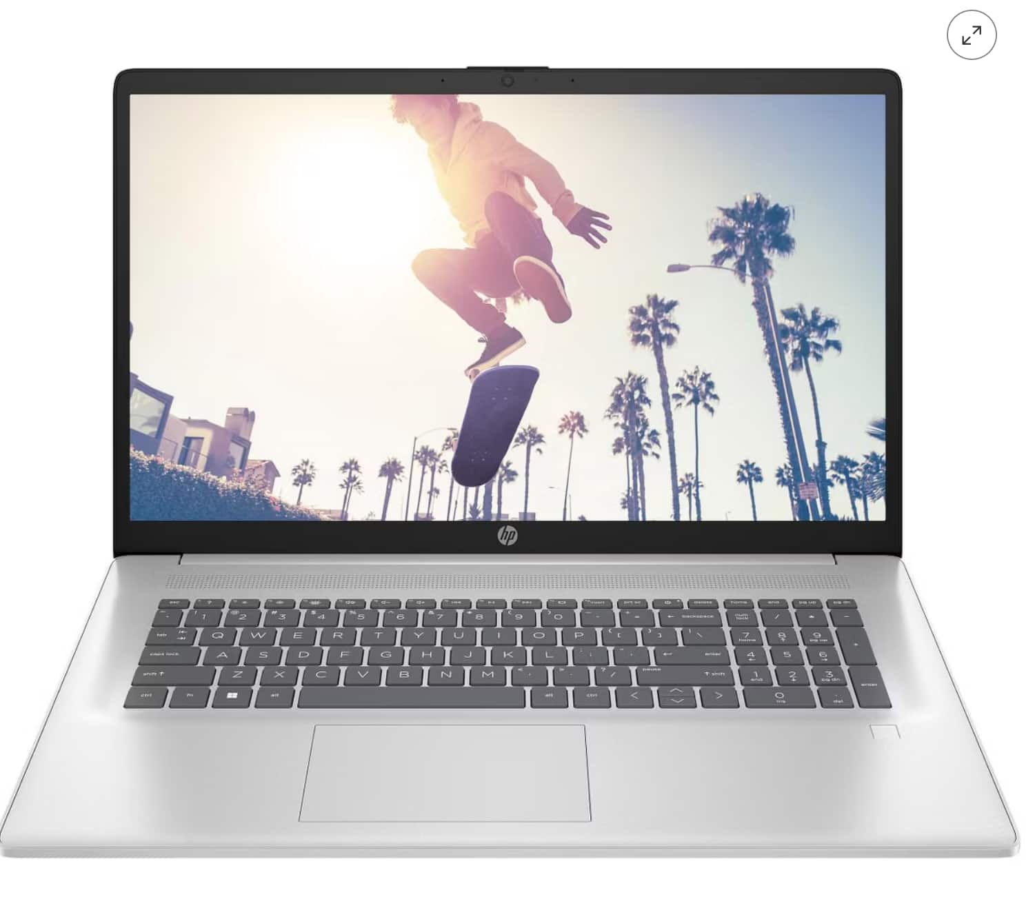 Front. HP - HP Essential Laptop Computer 17.3" HD+ Intel Core i5 8 GB memory; 256 GB SSD - Silver.