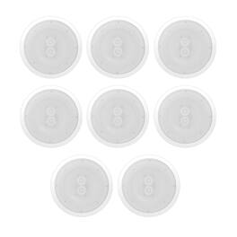 Pyle - 6.5 Inch 300W Home Audio In Ceiling or Outdoor Speaker Waterproof (8 Pack)