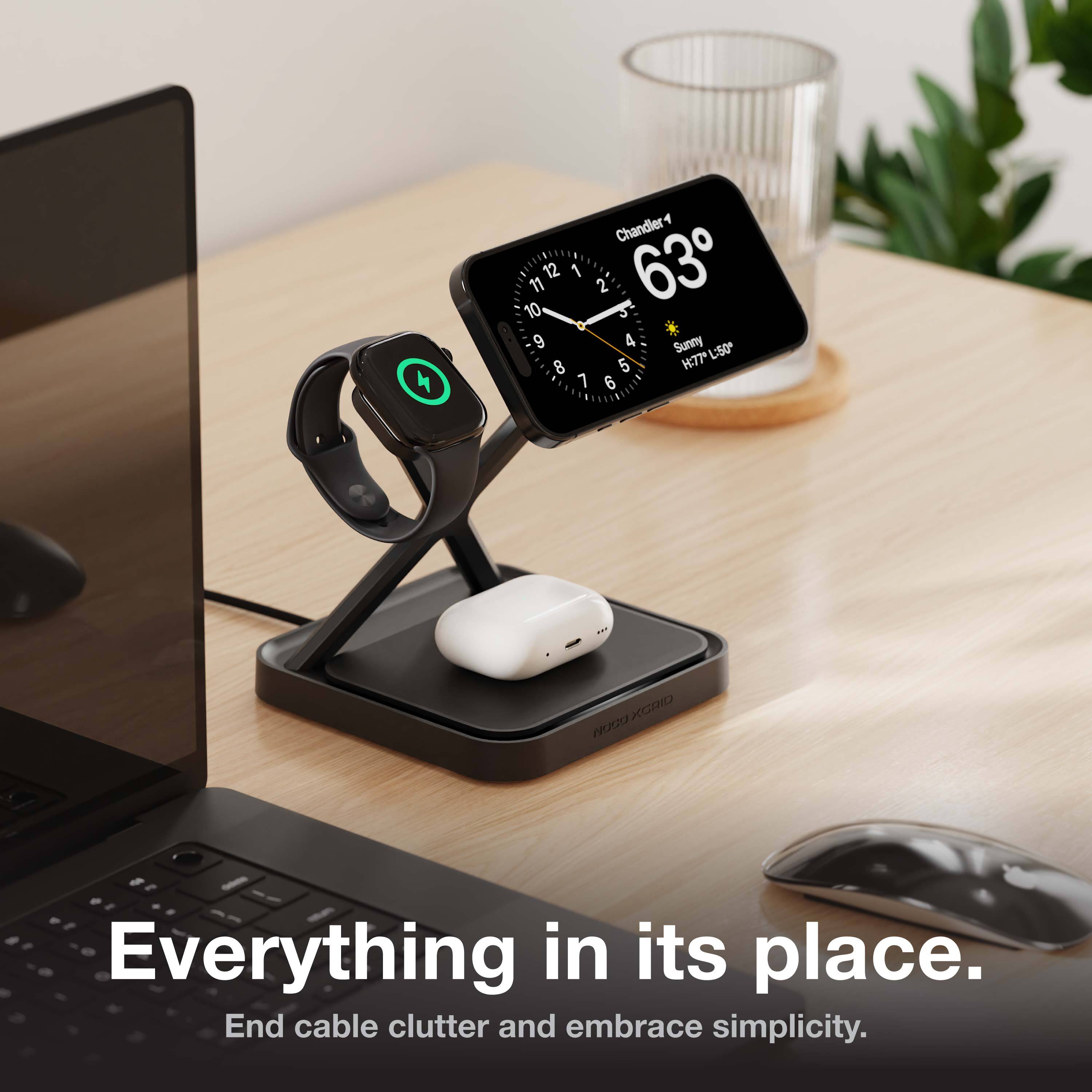 4 1 Chandler 11 12 1 2 63 10 S 9 4 Sunny H:77 L:50* 8 5 7 6 KGRD 0DOV

Everything in its place.
End cable clutter and embrace simplicity.