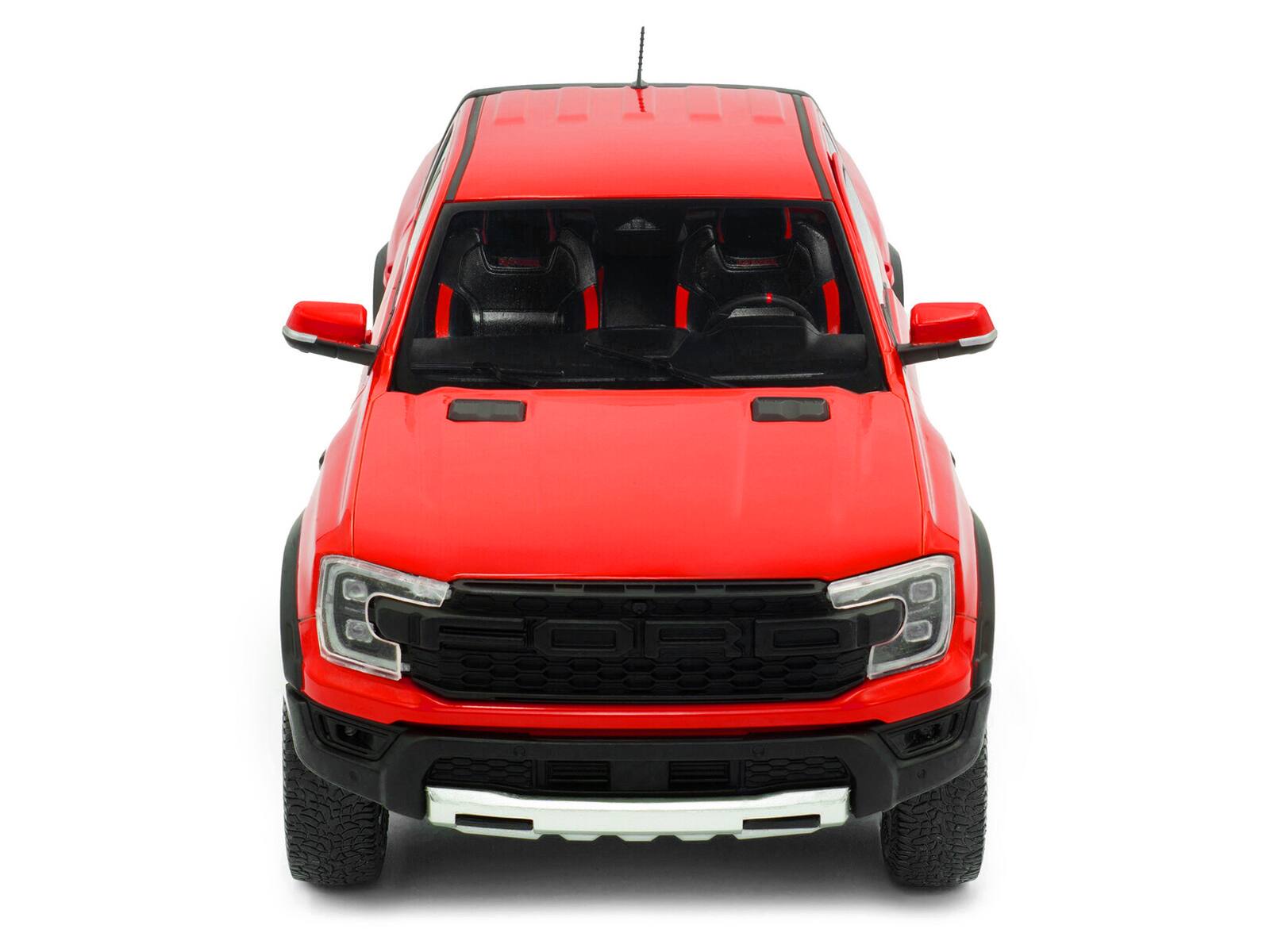 Alt View 5. Solido - 2024 Ford Ranger Raptor Pickup Truck Orange Red 1/18 Diecast Model Car by Solido.