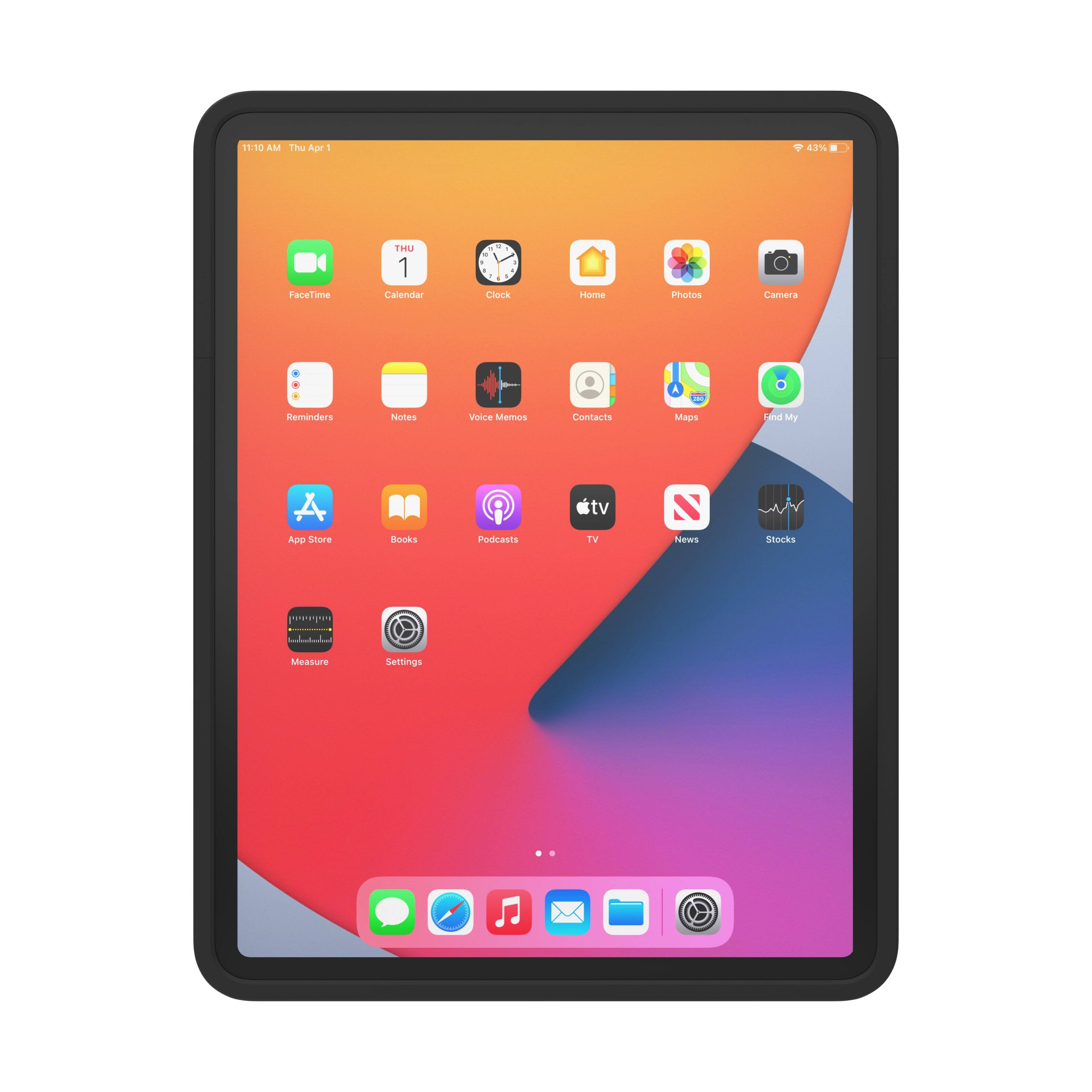 Angle. iPort - CONNECT PRO - CASE FOR APPLE IPAD 12.9" (6th Gen) (Each) - Black.