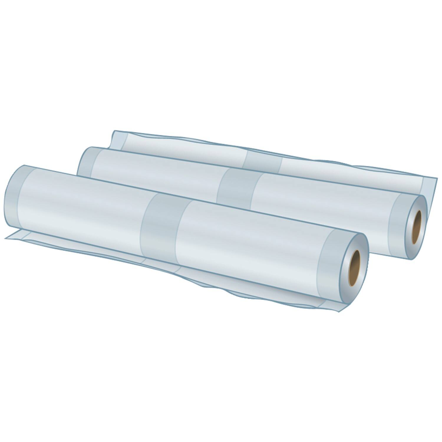 Left. Nesco - Replacement Bag Rolls 2 pk 8" x 20" - Clear.