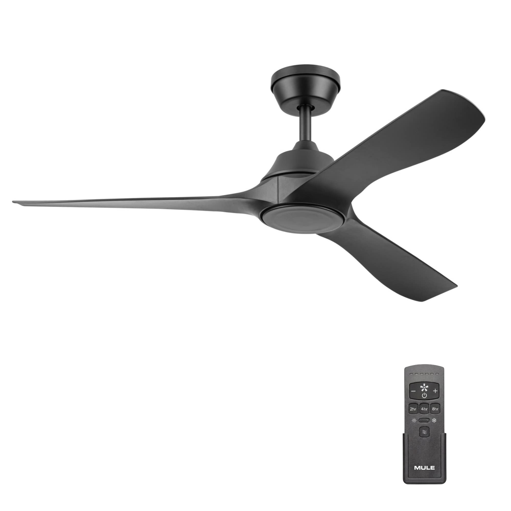 MULE - Max Breeze 52" Wet Rated Indoor/Outdoor Ceiling Fan w/ Remote - Matte Black