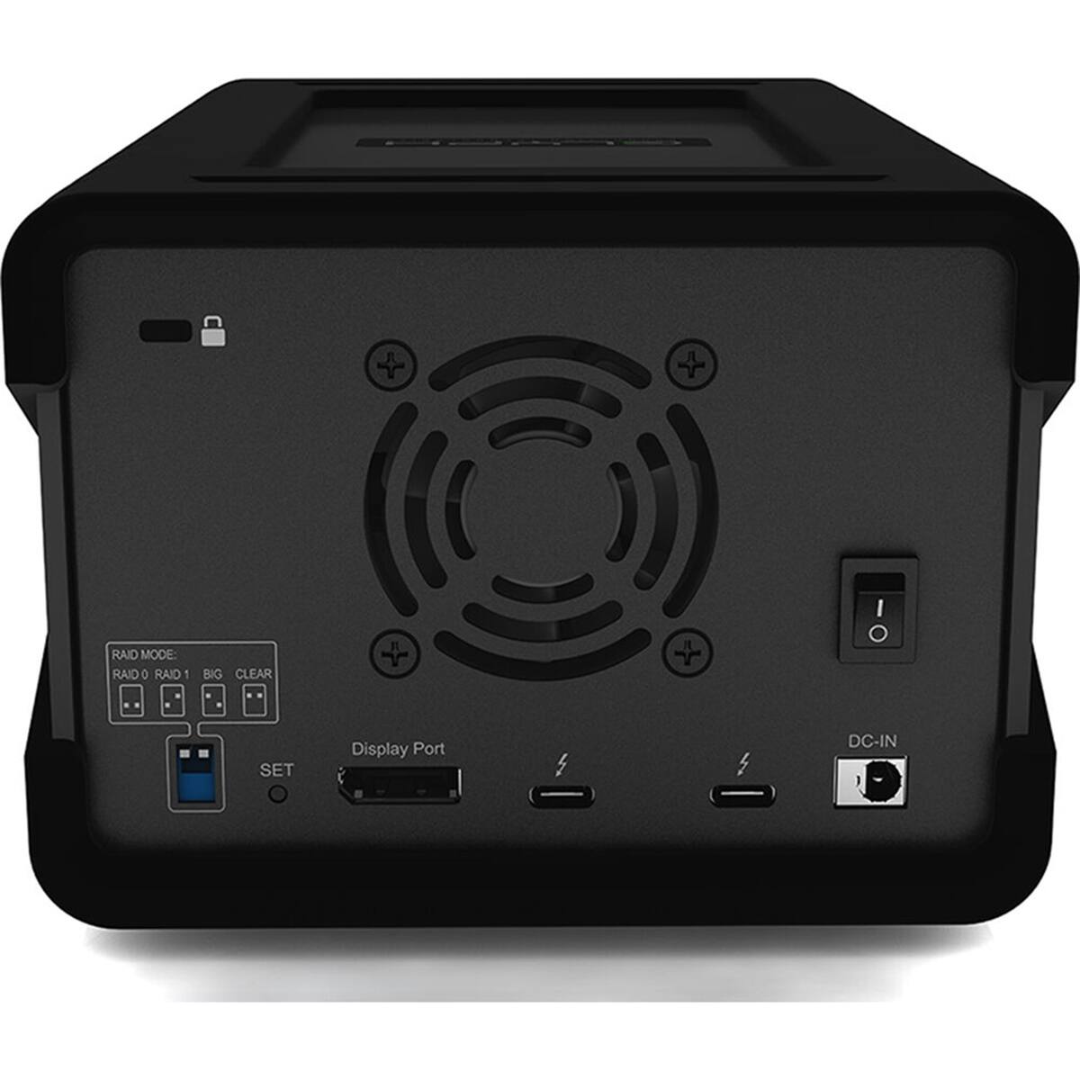 RAID MODE: RAID 0 RAID 1 BIG CLEAR  
I O SET  
Display Port  
H  
DC-IN