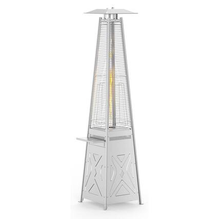 Front. Acekool - 48000 BTU Outdoor Tower Propane Pyramid Patio Heater for Home, Commercial, Residential.