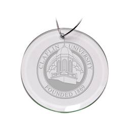 Jardine - Claflin Panthers Team Logo 3'' Round Glass Ornament - Multicolor