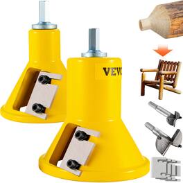 VEVOR - Tenon Cutter, 1\"/25.4mm & 2\"/50.8mm Diameter, with Dual Straight Blades & Button Screws Home Master Kit - Yellow