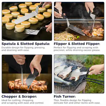 fish grill accessories BBQ Basket Stainless Steel Grill Fits All Grills and Somkers, BBQ Accessories storage and portable New DIY Non-stick Triple Fish