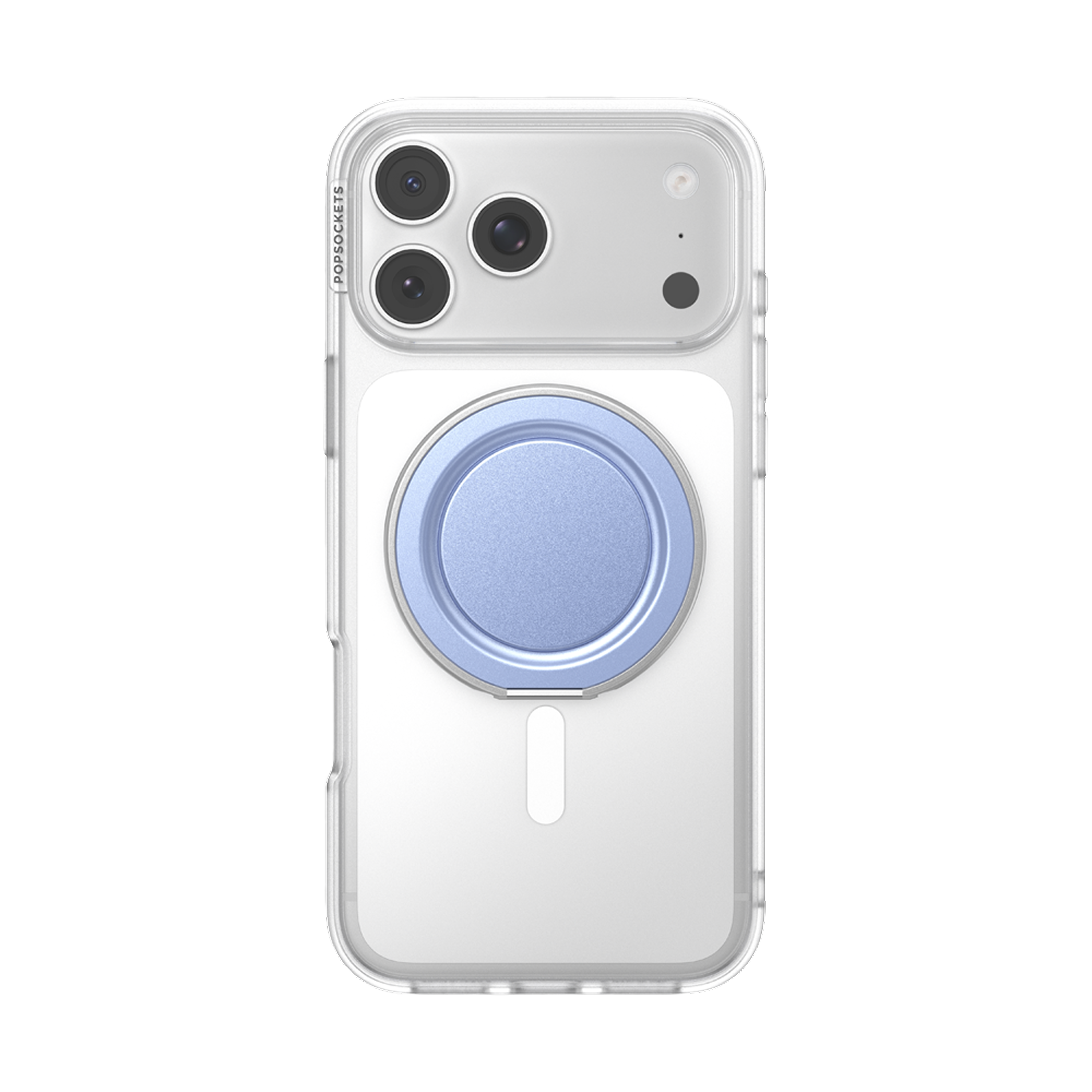 Alt View 7. PopSockets - PopSockets Low-Pro Grip for MagSafe, Ultra-Thin Magnetic Phone Grip with Kick-Out Stand - Blue Aura.