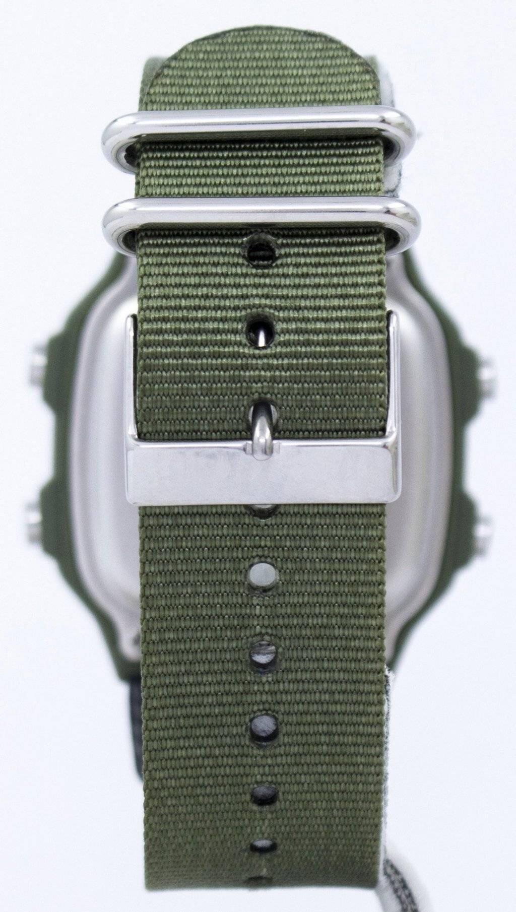 Alt View 1. Casio - Illuminator Digital AE-1200WHB-3BV Mens Watch World Time Alarm Stopwatch Timer 100M - Olive Green and Black.