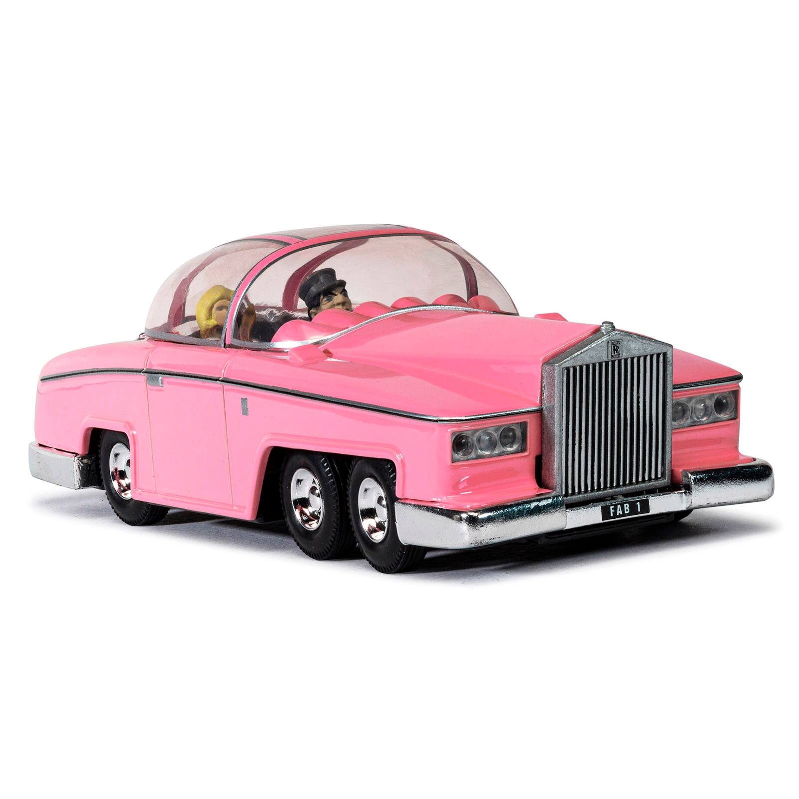 Alt View 1. Corgi - Rolls Royce FAB 1 Pink with Figures "Thunderbirds" (1965-1966) TV Series "F.A.B. Collection" Diecast Model by Corgi.