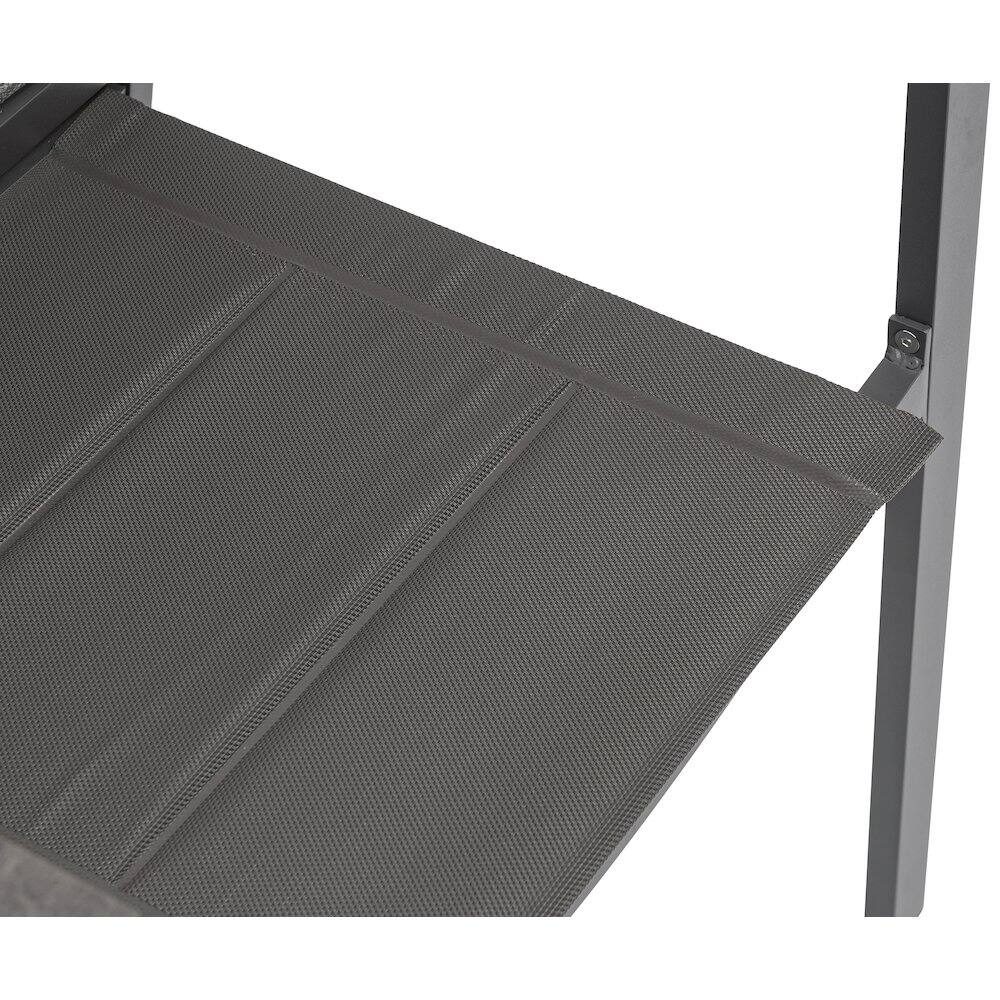 Alt View 2. Meridian Furniture - Maldives Grey Rope Fabric Outdoor Patio Dining Arm Chair, Set of 2 - Grey Rope Fabric.