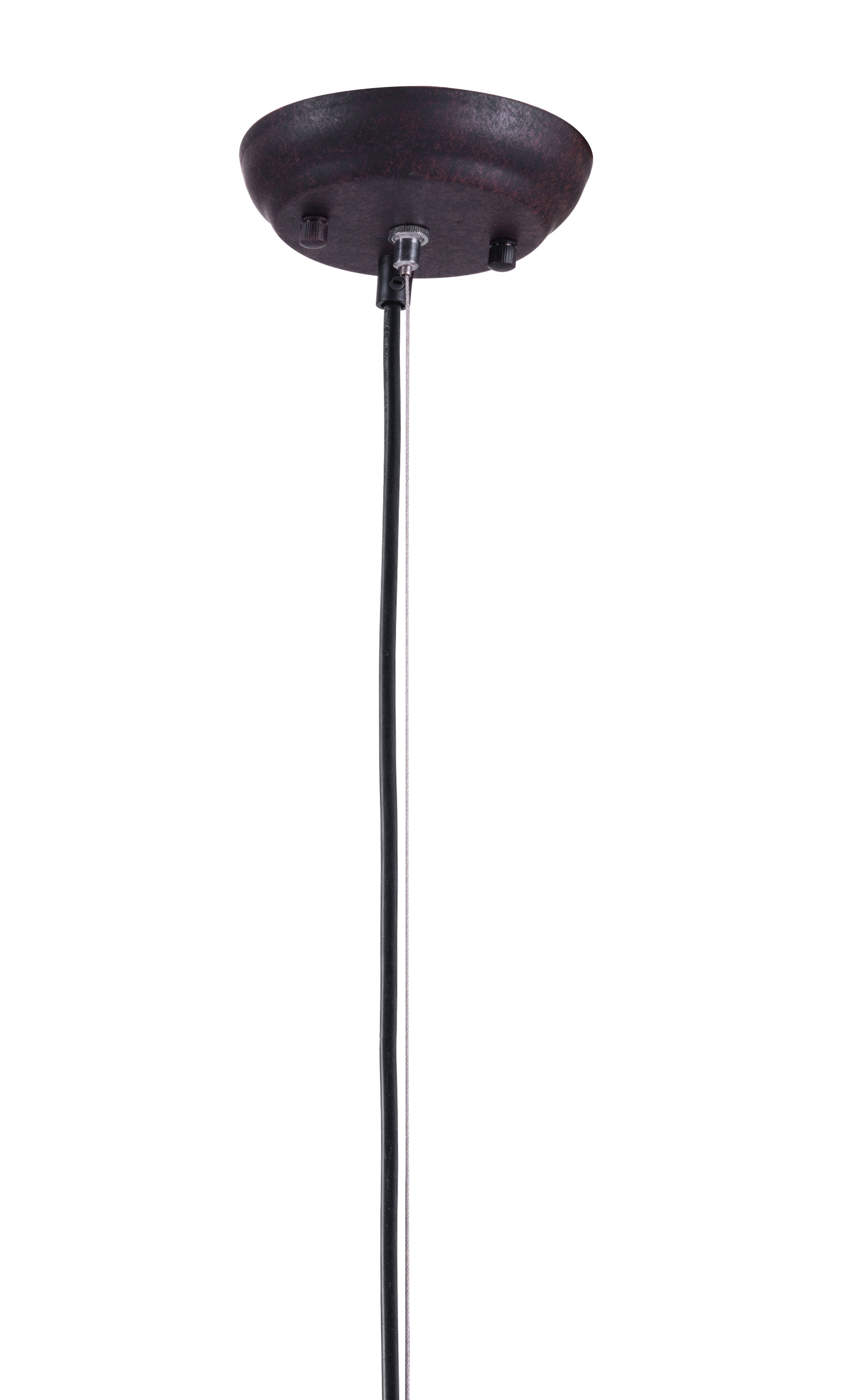 Alt View 1. Hivvago - Rotorura Ceiling Lamp Rust - Rust.