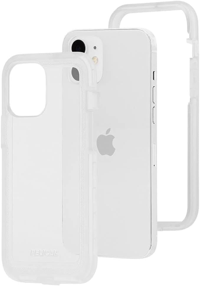 Back. Pelican - Pelican Voyager Clear 18 FT/5.5M  Military Grade Drop Protection Holster/ Stand Included Clear Case iphone 13/12 Pro Max - Clear.