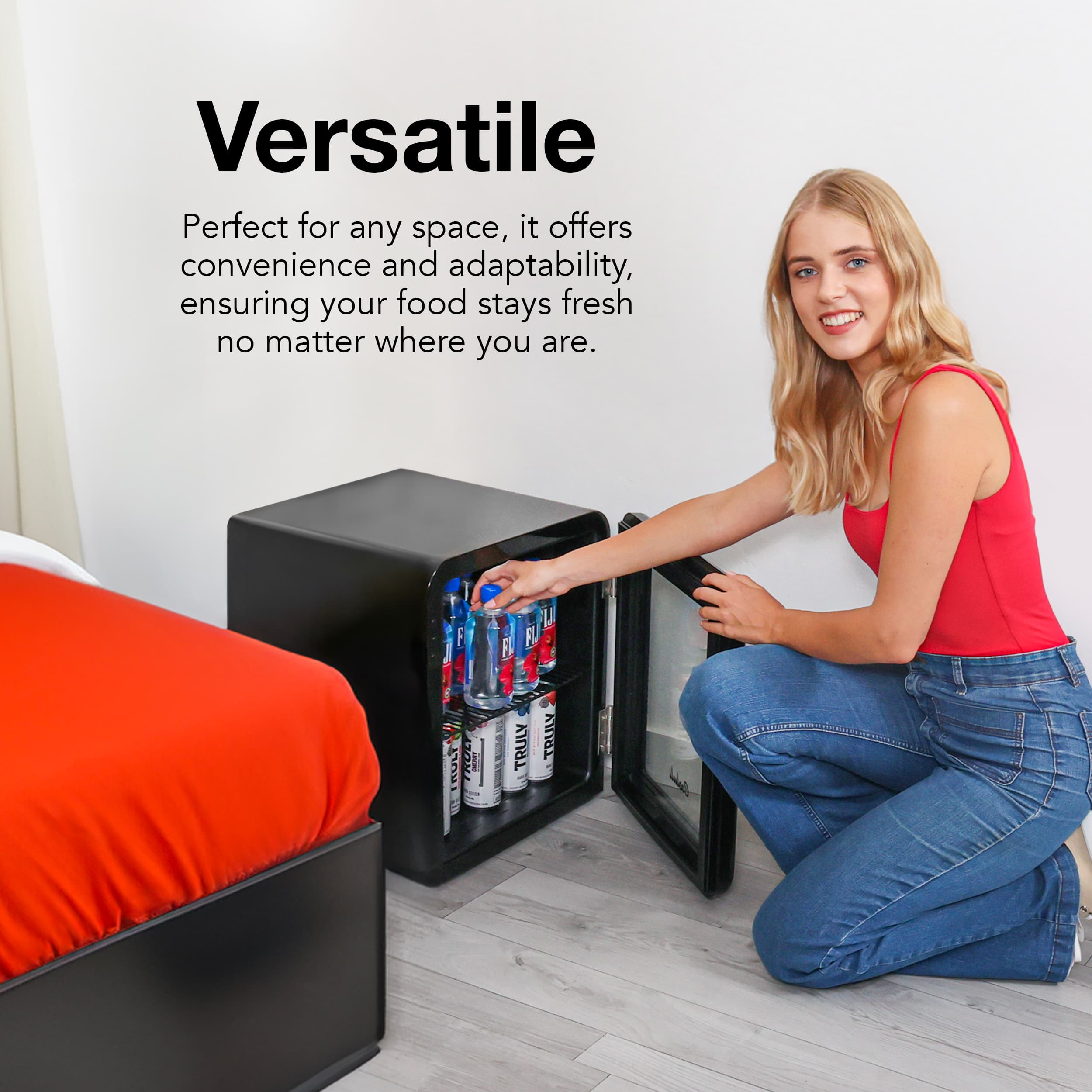 Versatile: Perfect for any space, it offers convenience and adaptability, ensuring your food stays fresh no matter where you are.