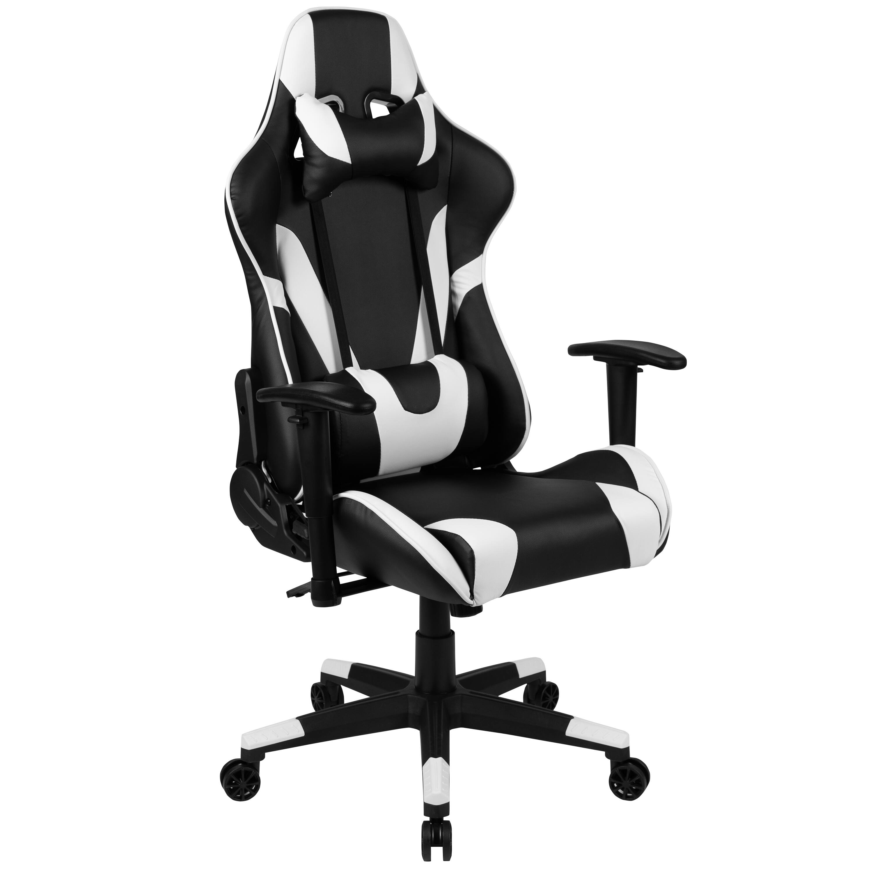 Alt View 10. Emma + Oliver - Gaming Bundle-Desk, Cup Holder/Headphone Hook & Reclining Chair - Black.