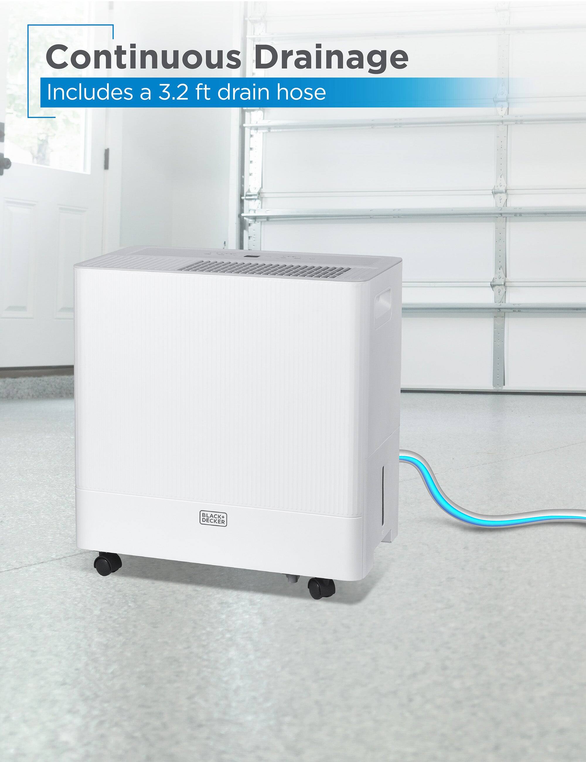 Continuous Drainage  
Includes a 3.2 ft drain hose  
BLACK+DECKER