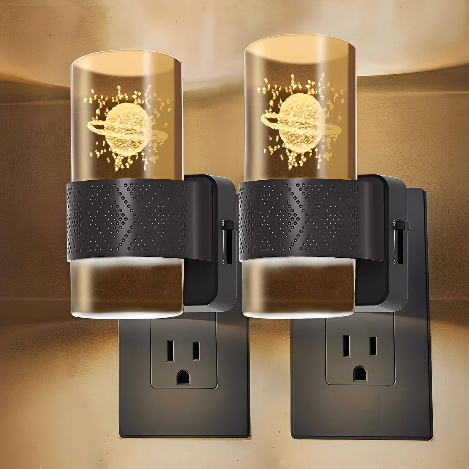 MAGICAL RUBS Led Night Lights Plug Into Wall (christmas Reindeer) 2 ...