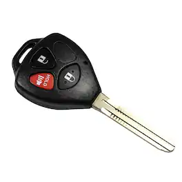 HQRP - 3-Button Remote Key Fob Shell with Uncut Blade for Scion tC 2008-2010 - Black