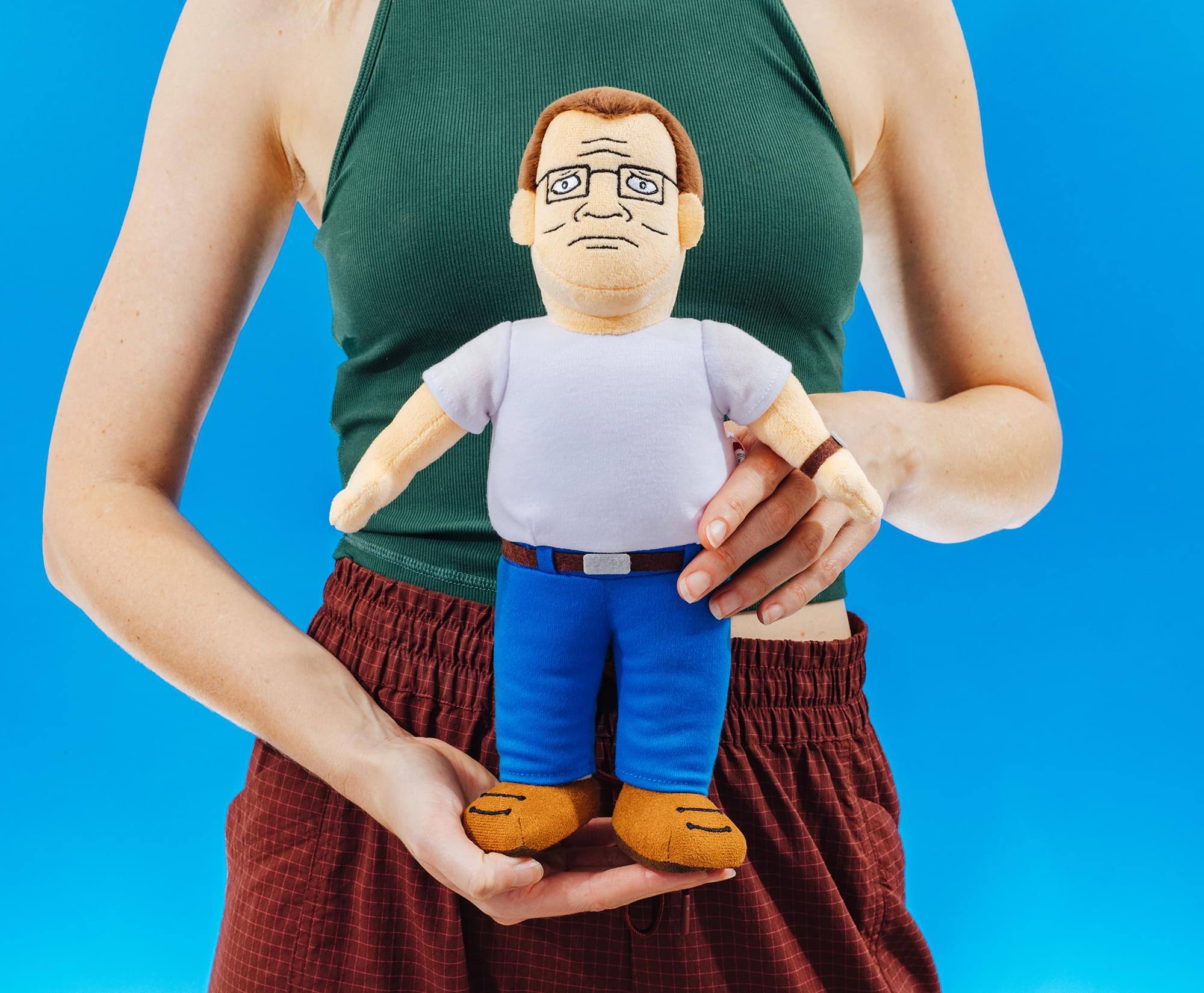 Alt View 3. Toynk - King Of The Hill Hank Hill 12-Inch Collector Plush - Multi-Colored.