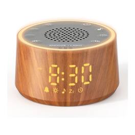 Dazzed Corner - Alarm Clock,Sound Machine with Nursery Lamp - Wood