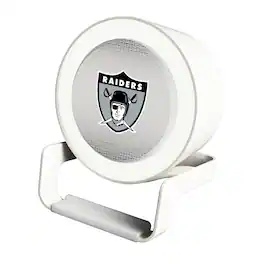 Keyscaper - Oakland Raiders Linen Print Nightlight Charger & Bluetooth Speaker - White