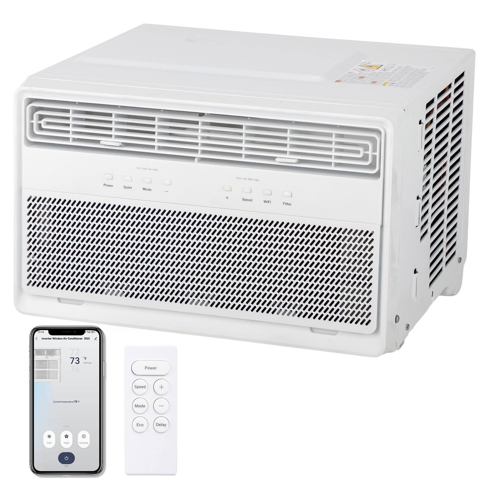 To use this Inverter Window & Conditioner 92:

- Power
- Quiet
- Mode
- Speed
- WiFi
- Filter

CH 54-20

Inverter Window & Conditioner 92

72 F 73 Setting 74

Power
Speed
Mode
Eco
Delay
ONE
25- -
$ Scinde
OFF