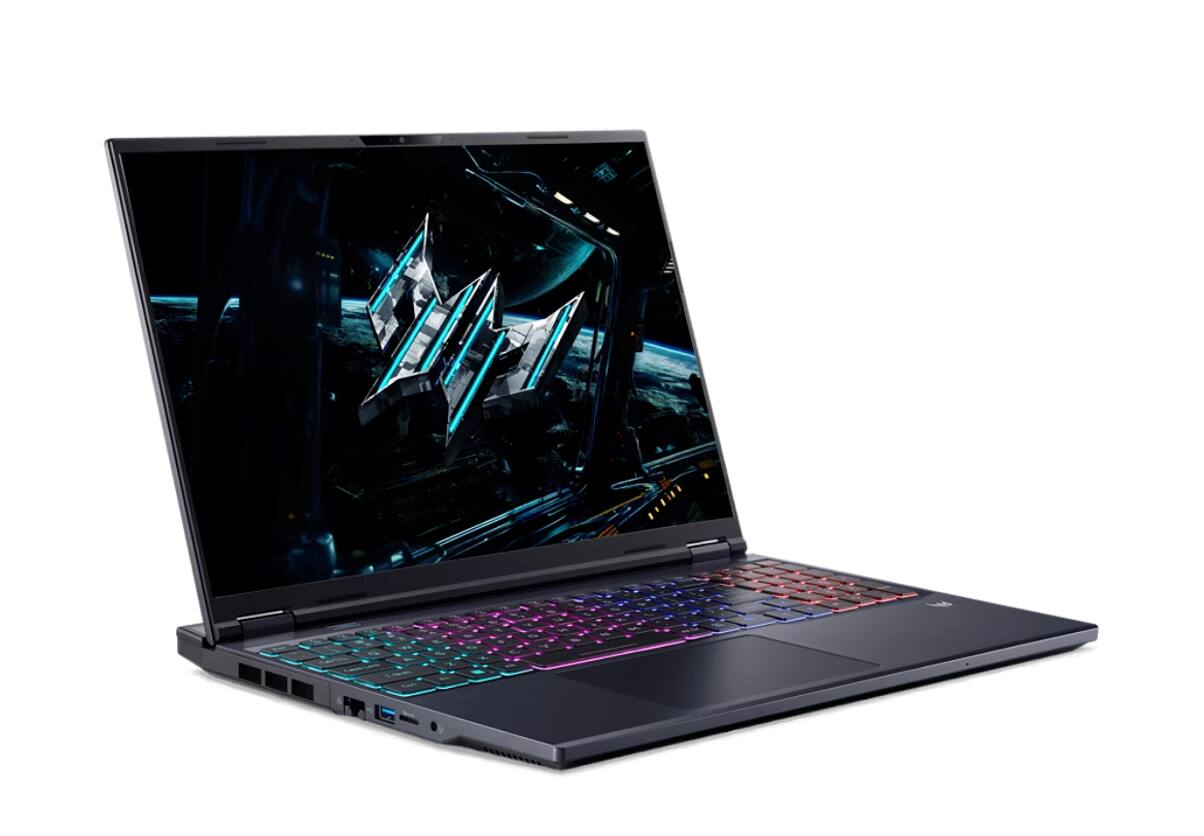 Alt View 3. Acer - Acer Predator Helios NEO 16 AI Laptop 16.0 WQXGA (Intel Ultra 9- 275HX, 32GB DDR5, 1TB SSD, Win 11 Pro) w/USB Hub - Black.