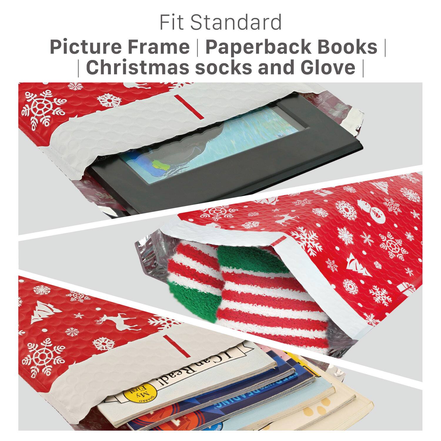Fit Standard  
Picture Frame | Paperback Books | Christmas socks and Glove