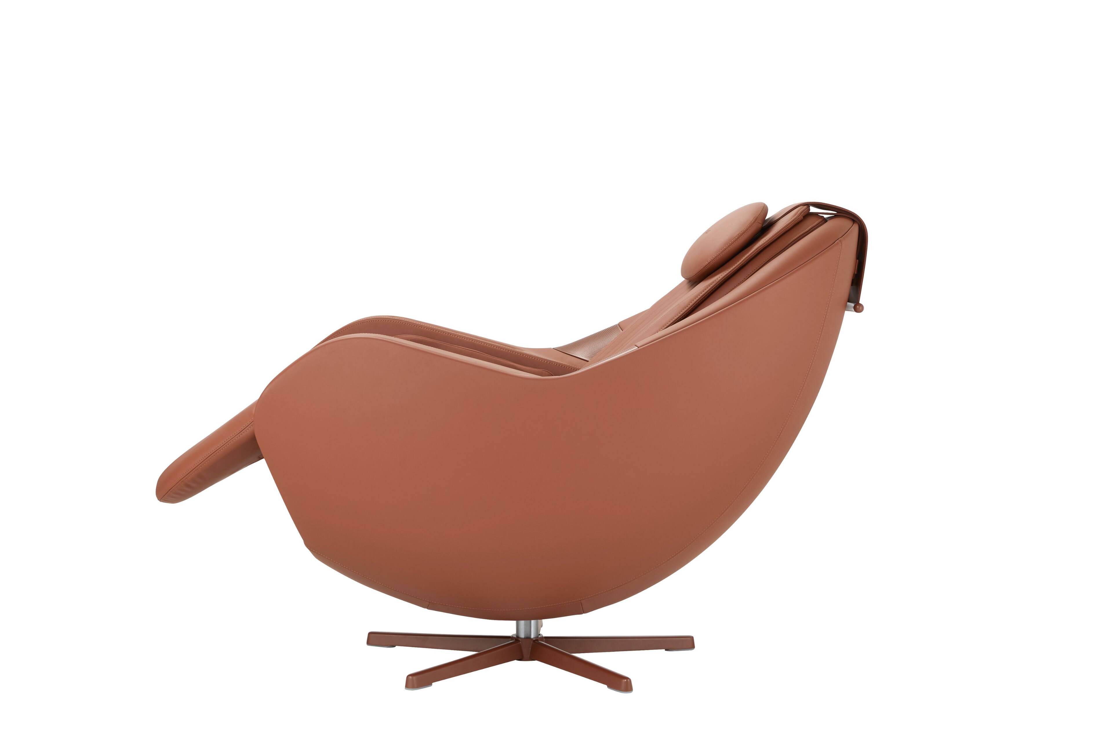 Left. CERAGEM - Ceragem M6 Medical-Grade Spinal Care Thermal Therapy Chair - BROWN.