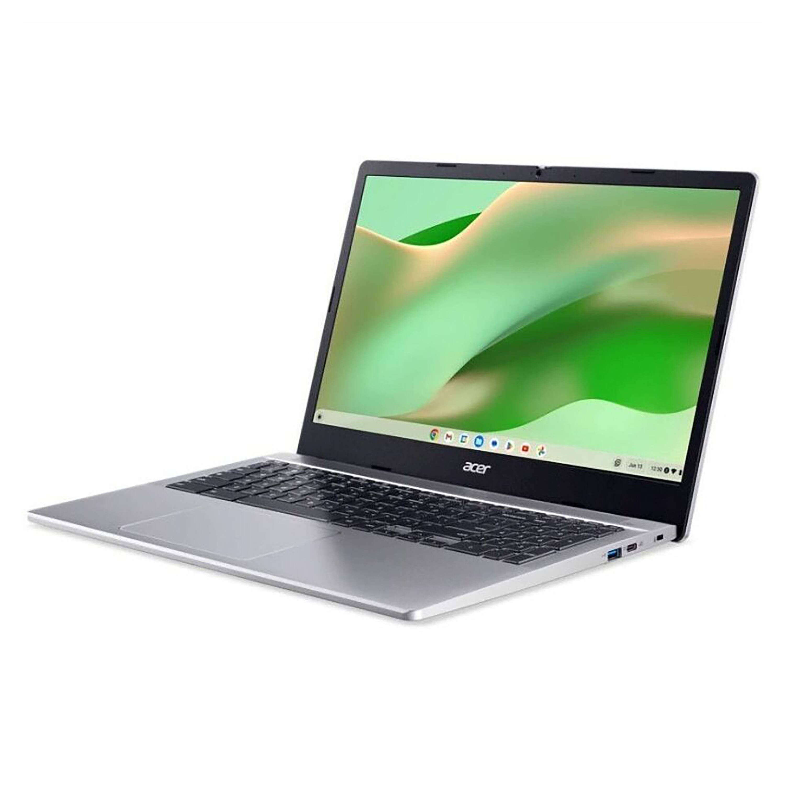 Left. Acer - Chromebook 315 15.6" Full HD 1920x1080 - Intel N100 with 8GB Memory - 64GB eMMC - Silver.