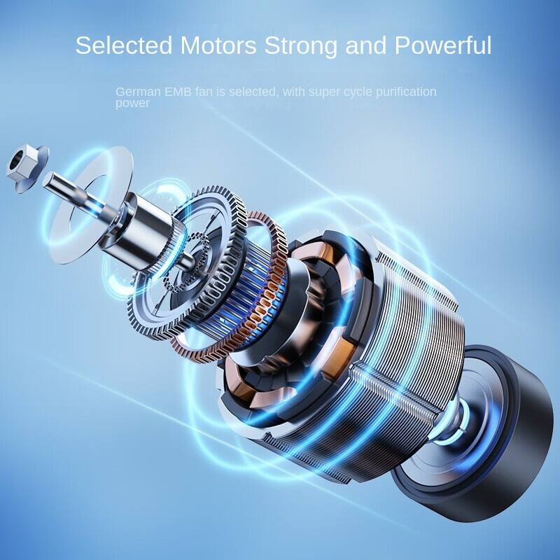 Selected Motors Strong and Powerful  
German EMB fan is selected, with super cycle purification power