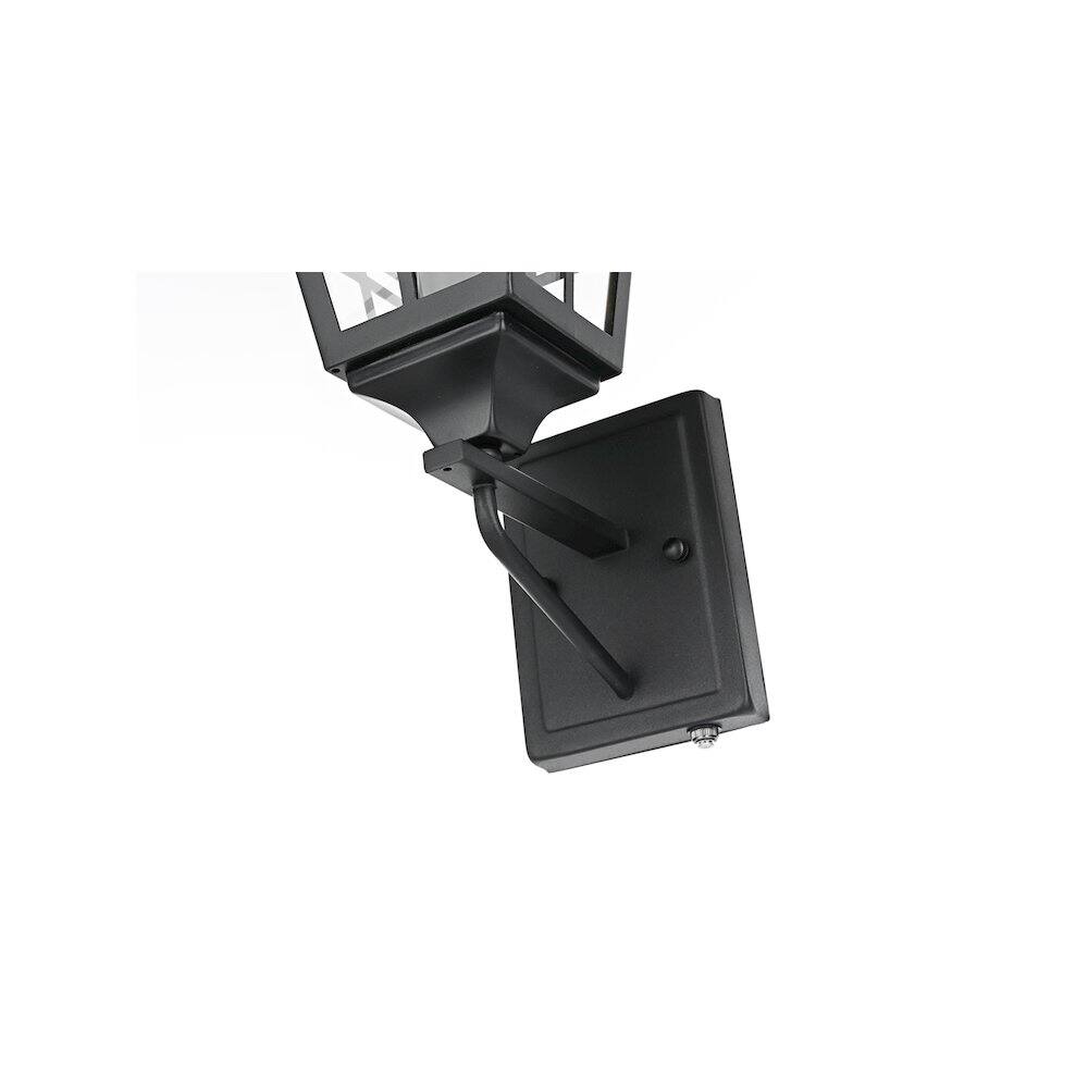 Alt View 3. Elegant Lighting - Macon 7 inch Outdoor Pendant in Black - Black.