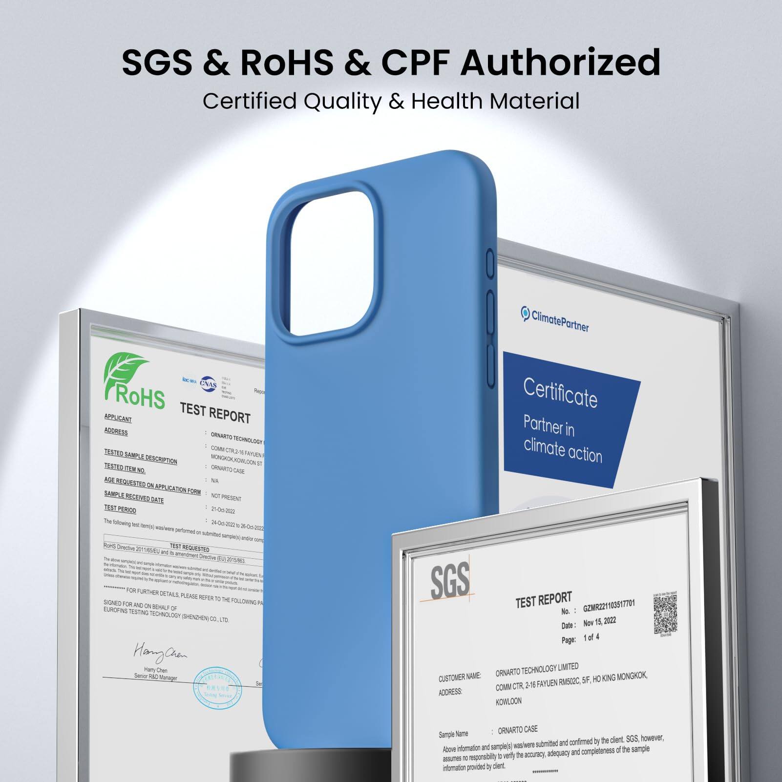 SGS & RoHS & CPF Authorized Certified Quality & Health Material

TEST REPORT

ORNARTO TECHNOLOGY LIMITED

ADDRESS: COMM CT-16 FAYUEN RAMOS, SF HONG KONG MONGKOK

SAMPLE NAME: ORNARTO CASE

The above information and sample were submitted and confirmed by the client, SGS. However, the accuracy and completeness of the sample test report are the responsibility of the client. For further details, please refer to the following pages.

SGS REPORT

GZR221103817701

Date: Nov 15, 2022

Page 1 of 4

Customer Name: ORNARTO TECHNOLOGY LIMITED

Address: COMM CT-16 FAYUEN RAMOS, SF HONG KONG MONGKOK

Sample Name: ORNARTO CASE

Test Report

Sample Received Date: 21-01-2022

Test Period: 24-01-2022 to 25-01-2022

SGS REPORT

GZR221103817701

Date: Nov 15, 2022

Page 1 of 4

Customer Name: ORNARTO TECHNOLOGY LIMITED

Address: COMM CT-16 FAYUEN RAMOS, SF HONG KONG MONGKOK

Sample Name: ORNARTO CASE

The above information and sample were submitted and confirmed by the client, SGS. However, the accuracy and completeness of the sample test report are the responsibility of the client. For further details, please refer to the following pages.

SGS REPORT

GZR221103817701

Date: Nov 15, 2022

Page 1 of 4

Customer Name: ORNARTO TECHNOLOGY LIMITED

Address: COMM CT-16 FAYUEN RAMOS, SF HONG KONG MONGKOK

Sample Name: ORNARTO CASE

The above